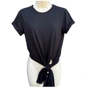 Free People Movement tie-waist soft jersey t-shirt size small